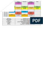 Schedule - 2ND Sem 2ND Year