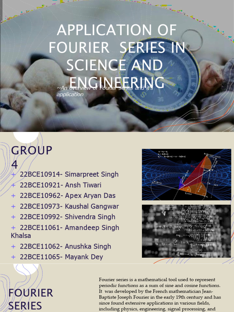 Applications of Fourier Series in Engineering | PDF | Fourier Series ...