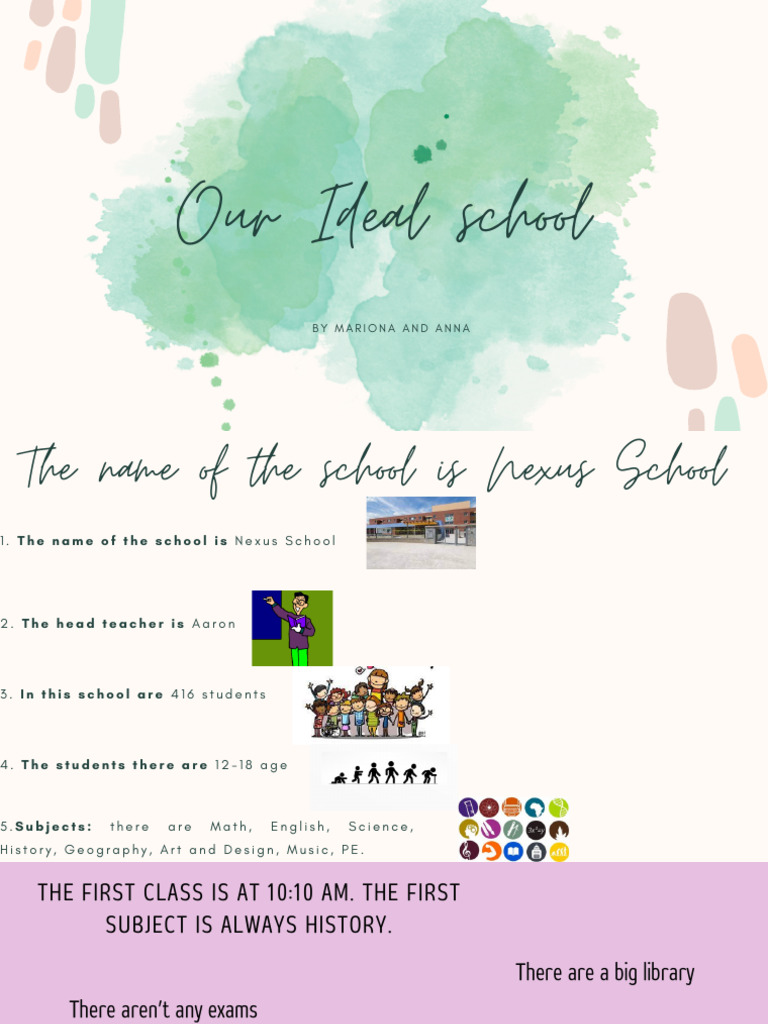 Presentacio Our Ideal School - Anna - Mariona | PDF
