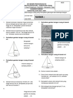 Penilaian Harian KD 3.7 (Volume Kerucut Dan Bola)