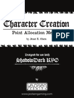 Character Creation - Point Allocation Method For Shadowdark