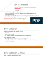 DCN Error Detection and Correction