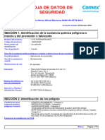 Hoja de Datos de Seguridad