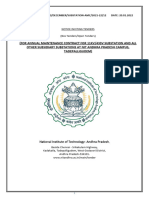 AMC For 11KV-433V Substation and All Other Subsidiary Substations at NIT Andhra Pradesh