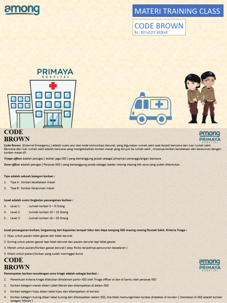 Prosedur Code Brown di Rumah Sakit | PDF