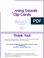 Beginning Sounds - Clip Cards