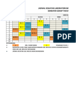 Jadwal Kegiatan Lab. Ipa Semester Genap Tahun Pelajaran 2023-2024