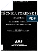 Tecnica Forense I V II G Amondarain