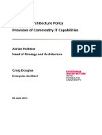 EA POL 008 Enterprise Architecture Policy Provision of Commodity IT Capabilities