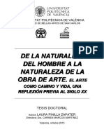 PINILLA - de La Naturaleza Del Hombre A La Naturaleza de La Obra de Arte. El Arte Como Camino y V...