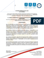 Acuerdo 003 - NUEVO PLAN ESTUDIO DERECHO 2021
