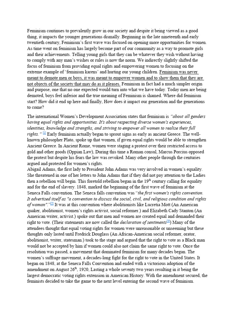 The Evolution and Impact of Feminism | PDF | Gender Studies | Feminism