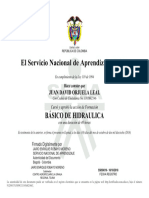 El Servicio Nacional de Aprendizaje SENA: Básico de Hidraulica