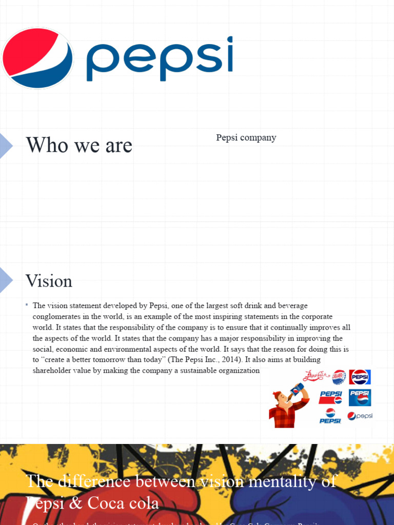 Pepsi vs. Coca Cola Vision Statements | PDF