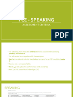 FCE - Speaking 2020