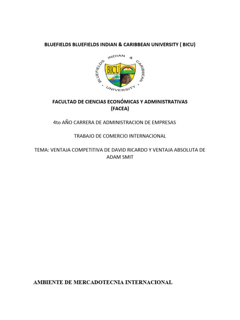 Ventajas Competitivas en Comercio Internacional | PDF | Marketing ...