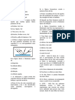 Exercício Introdução A Óptica Aula 1