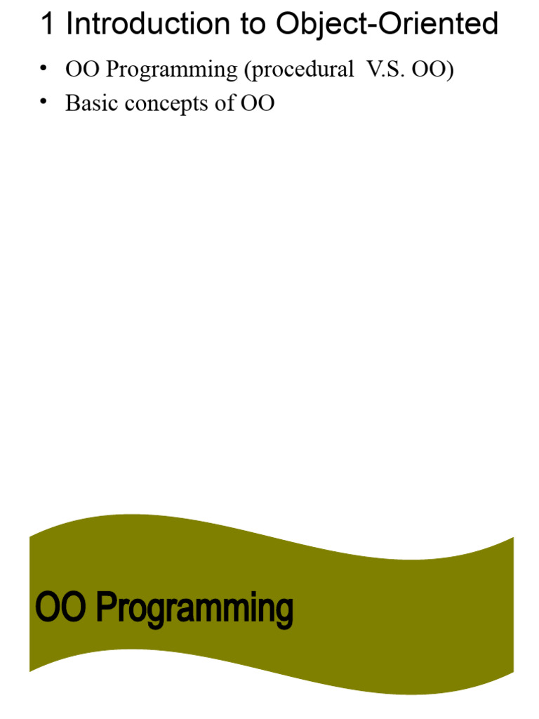 Understanding Object-Oriented Programming | PDF | Object Oriented ...