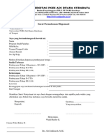 Form Dispensasi 2020