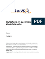Guidelines On Decommissioning Cost Estimation - Issue 2 (2011)