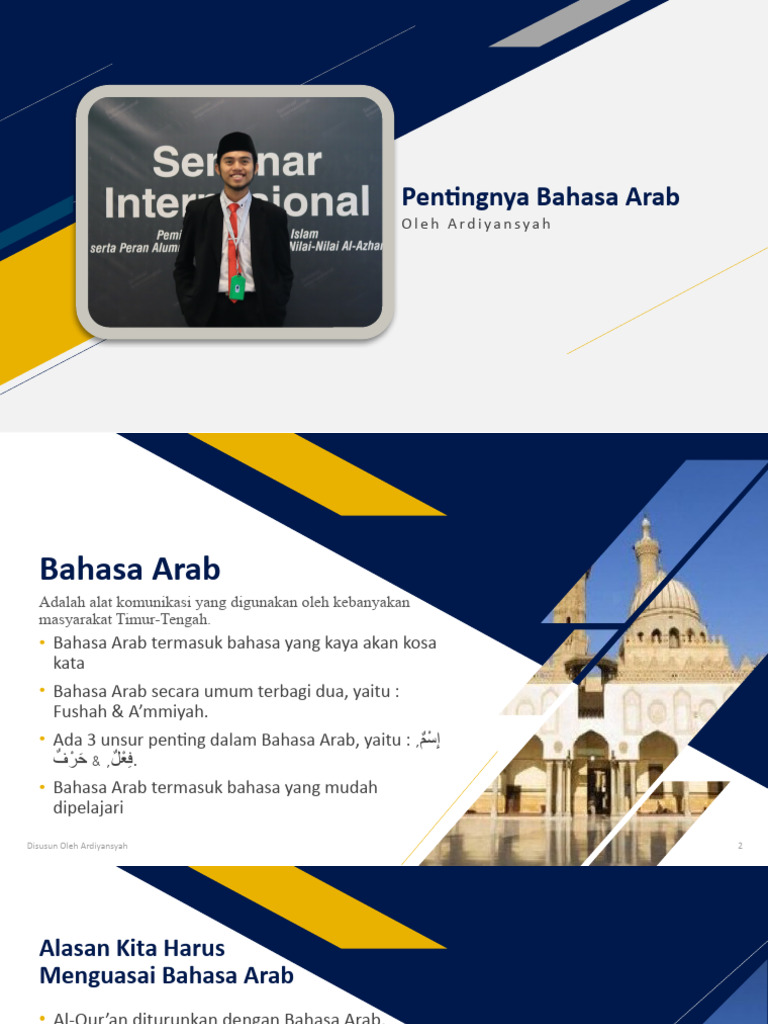 Pentingnya Bahasa Arab | PDF | Agama & Spiritualitas