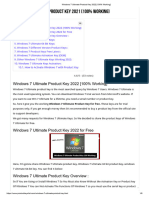 Windows 7 Ultimate Product Key 2022 (100% Working)