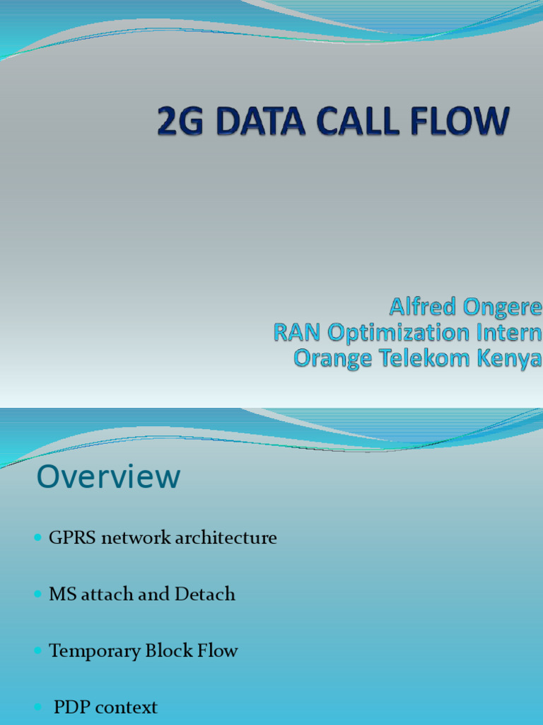 2G Data Flow and Call Architecture | PDF | General Packet Radio Service ...
