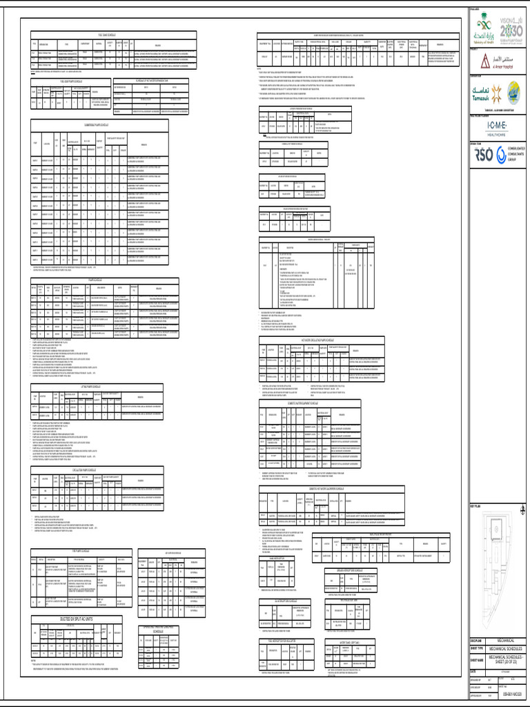 059B01MC020 Mechanical Schedules Sheet (20 of 23) PDF Pump Diesel Engine