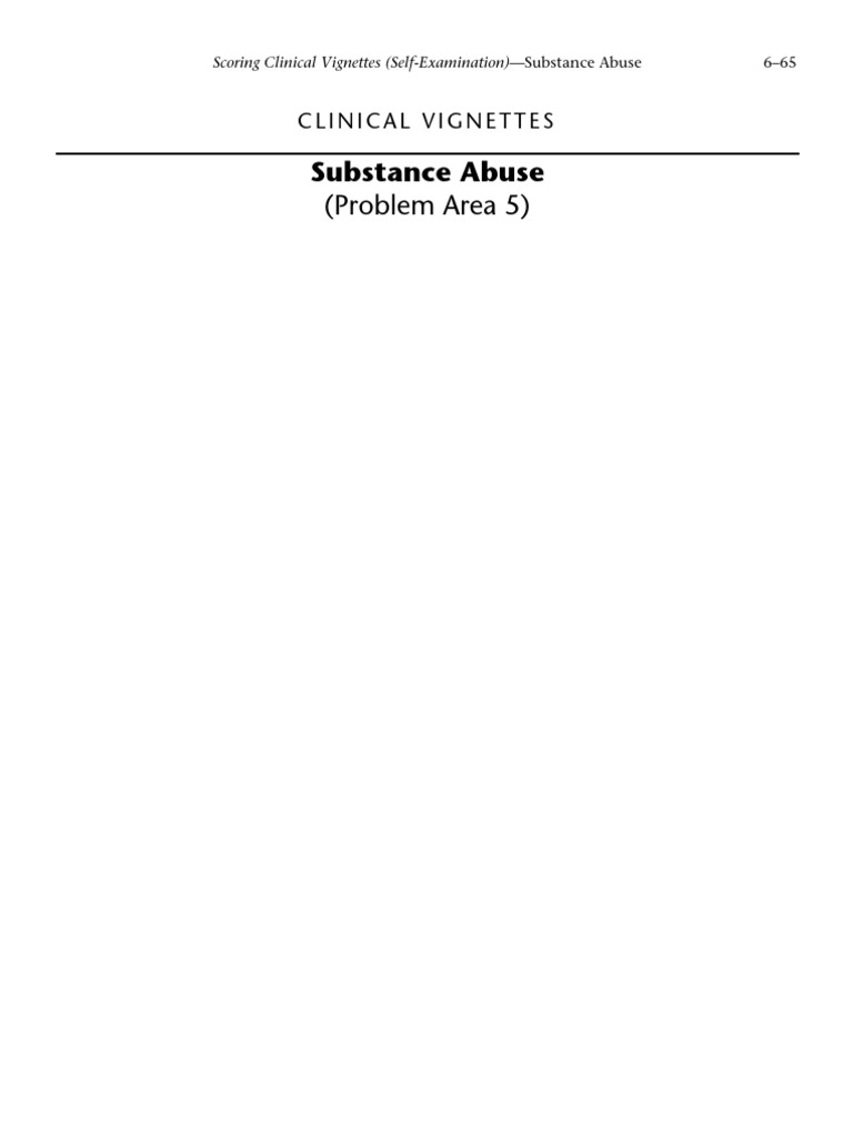 What Axis Is Substance Abuse