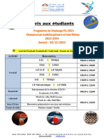 Avis Aux Étudiants