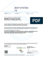 FSSC 22000 - 2018 - ISO 22000 - 2018 Certificate - BENEO-Palatinit GMBH - en - Valid - 2025apr21
