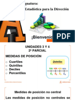 Cuartiles, Deciles, Percentiles