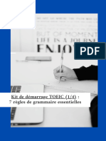 1sur4 Mini Formation Kit de Demarrage TOEIC 7 Regles de Grammaire Essentielles