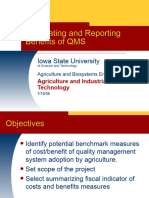 Calculating and Reporting Benefits of QMS