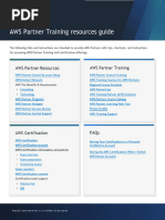 AWS Partner Training resources guide