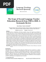 The Scope of Second Language Teacher Education