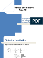 Aula 10 - 2011-2 Equação Da Conservação Da Energia e Resolução de Exercicios