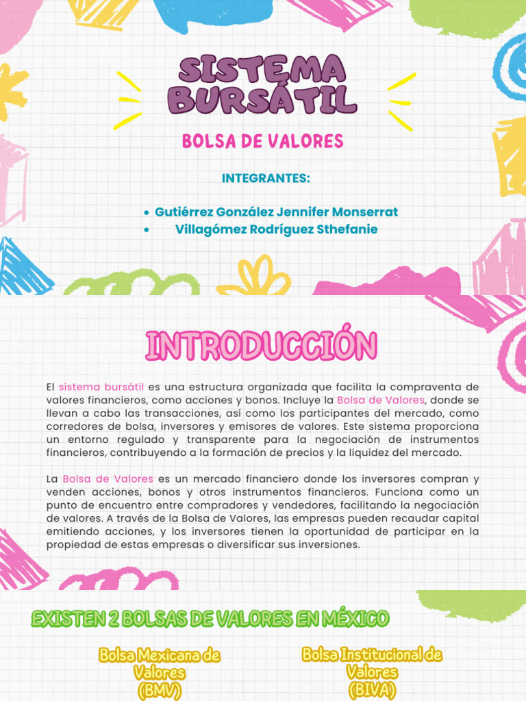 Sistema Bursátil | PDF | Bolsa | Bolsa de Valores