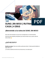 Rutina SUNG JIN-WOO para CASA - 4 DÍAS