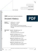 2022 HSC Ancient History Paper