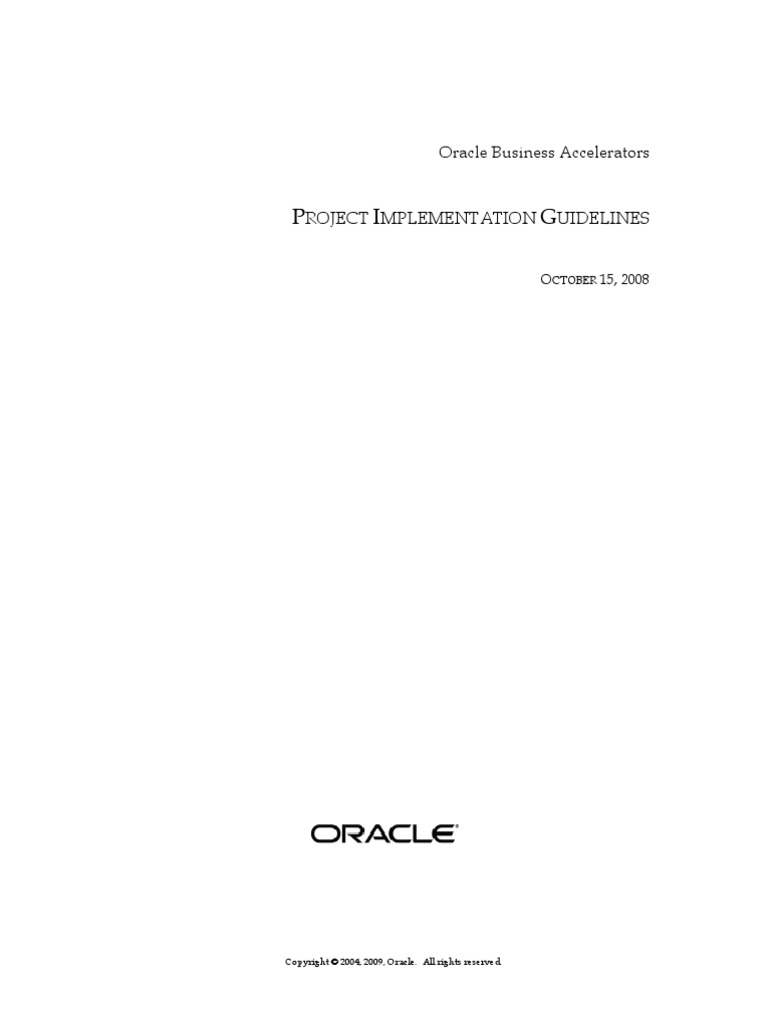 Oa Project Implementation Guide | PDF | Oracle Database | Business Process