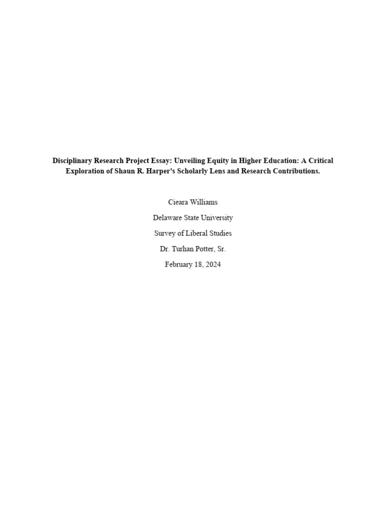 Disciplinary Paper Pdf