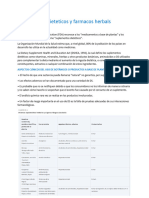 Suplementos Dieteticos y Farmacos Herbals