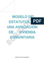 Modelo de Estutos Junta de Vivienda Comunitaria - Borrador