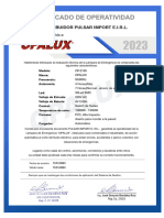 Op-2195 Certificado Opalux
