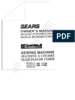 Kenmore 385.17126 Sewing Machine Instruction Manual