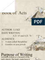 Book of Acts Report