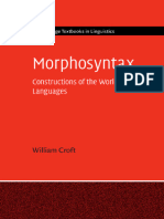 William Croft - Morphosyntax - Constructions of The World's Languages-Cambridge Textbooks in Linguistics (2022)