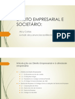 Introdução Ao Direito Empresarial e Á Atividade Empresária