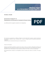 La Reforma de Los Seguros Sociales en La Argentina